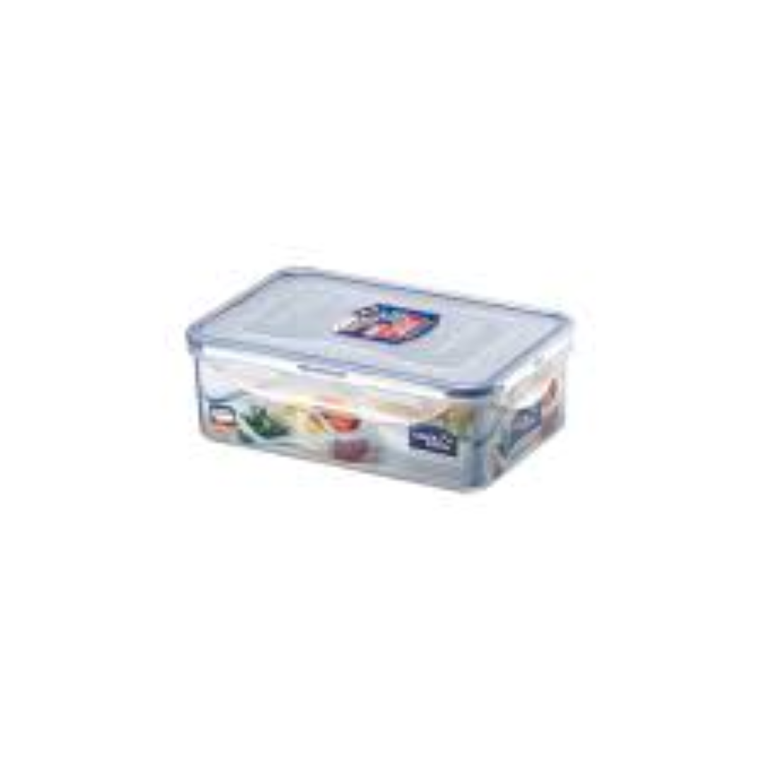 L & L REC SHORT FOOD CONTAINER W/DIVIDER 360ML